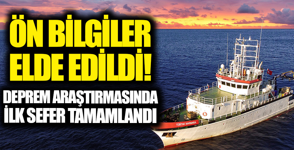 Deprem araştırmasında ilk seferini tamamlayan TÜBİTAK Marmara Araştırma Gemisi, İzmir'de: Ön bilgilerin tümü elde edildi