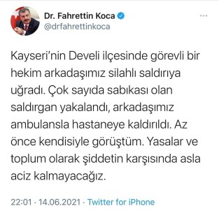 Bakan Koca Saldiriya Ugrayan Doktorla Görüstü