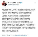 FAHRETTİN KOCA - Bakan Koca Saldiriya Ugrayan Doktorla Görüstü