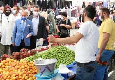 Baskan Aydiner Esnafi Ziyaret Ederek Taleplerini Dinledi