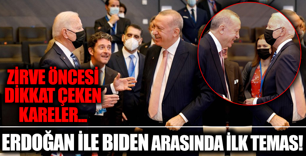 Başkan Erdoğan ile ABD Başkanı Biden arasında ilk temas! Dünyanın beklediği toplantı öncesi dikkat çeken kareler