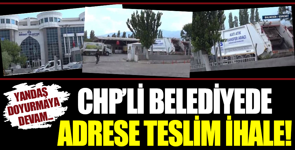 CHP’li Belediye’den adrese teslim ihale! Şartnameye öyle talepler koydu ki...
