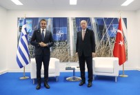 ANGELA MERKEL - Cumhurbaskani Erdogan, Yunanistan Basbakani Miçotakis Ile Görüstü