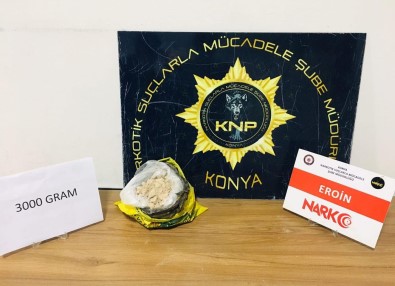 Konya'da 3 Kilo 265 Gram Eroin Ele Geçirildi