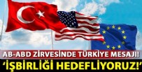 MOLDOVA - AB-ABD Zirvesi: Türkiye ile iş birliği hedefliyoruz