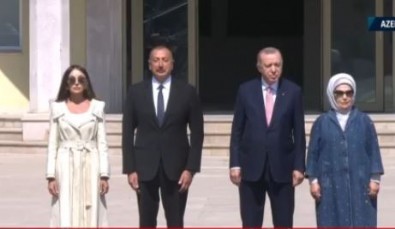 Başkan Erdoğan resmi törenle karşılandı!