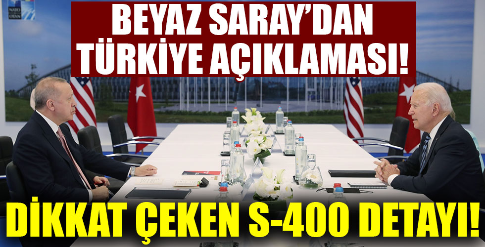 Beyaz Saray'dan Türkiye açıklaması!