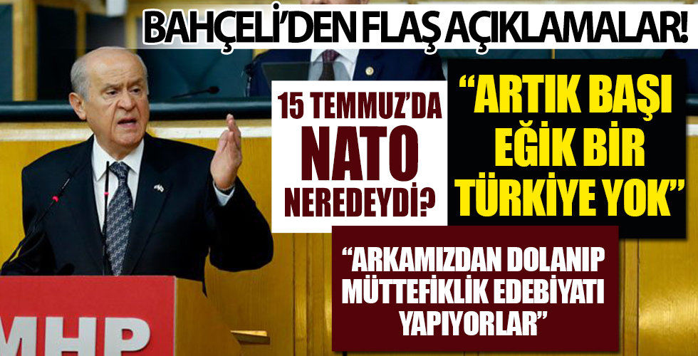 MHP Lideri Devlet Bahçeli'den grup toplantısında önemli açıklamalar!