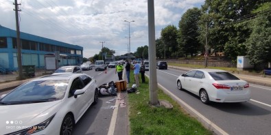 Otomobil Ile Motosiklet Çarpisti Açiklamasi 1 Yarali