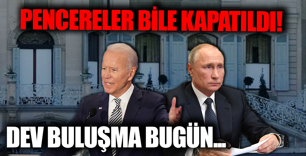 Pencereler bile kapatıldı! Dev buluşma...