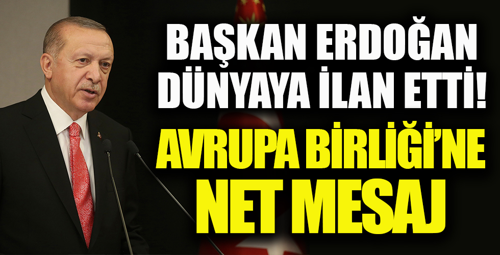 Başkan Erdoğan'dan önemli açıklamalar!