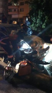 Baskent'te Zincirleme Kazada Aracinda Sikisan Sürücü Yaralandi