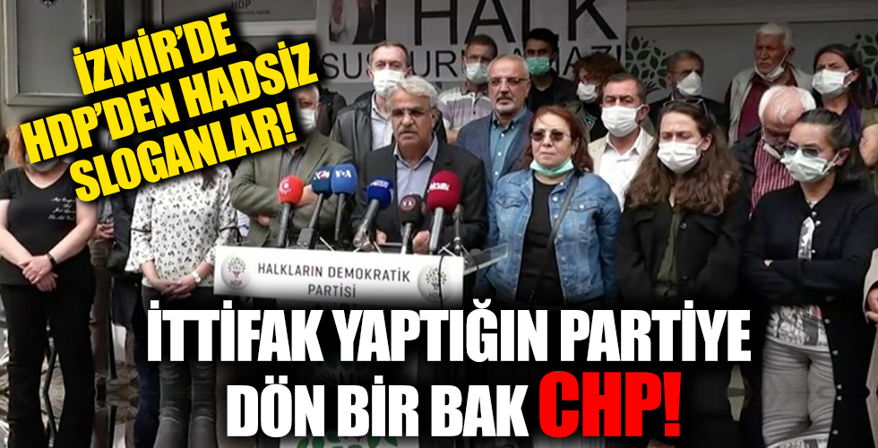İzmir'deki olayın ardından HDP'lilerden 'Katil devlet' sloganı