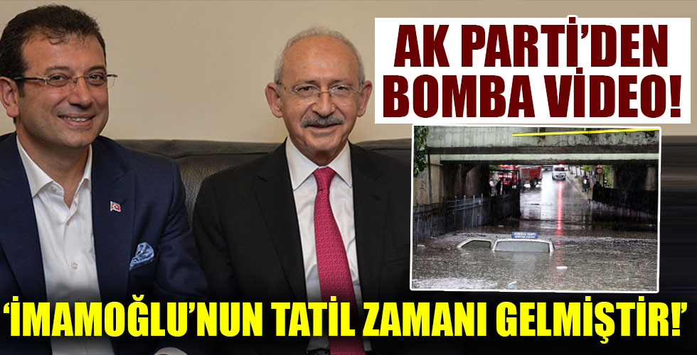 AK Parti'den bomba video! İmamoğlu'nun tatil zamanı gelmiştir!