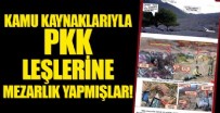 İSVIÇRE - Diyarbakır Dicle'de PKK'lı leşler için belediyenin imkânlarıyla terörist mezarlığı inşa etmişler