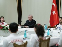 Başkan Erdoğan, şampiyonları kabul etti