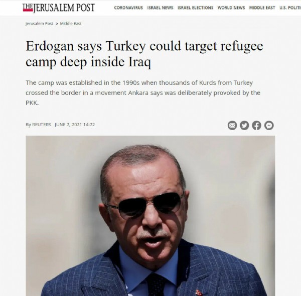 Cumhurbaşkanı Erdoğan’ın Mahmur Kampı açıklaması dış basında: Türkiye geniş çaplı operasyona hazırlanıyor