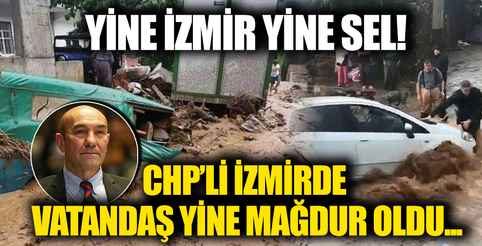 İzmir Ödemiş’i sağanak vurdu! Dere ve çaylar taştı araçlar sürüklendi