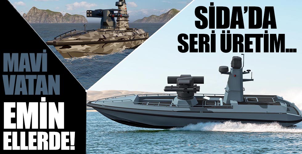 Mavi Vatan'da yeni dönem: Silahlı İnsansız Deniz Aracı 'SİDA'lar seri üretime geçiyor