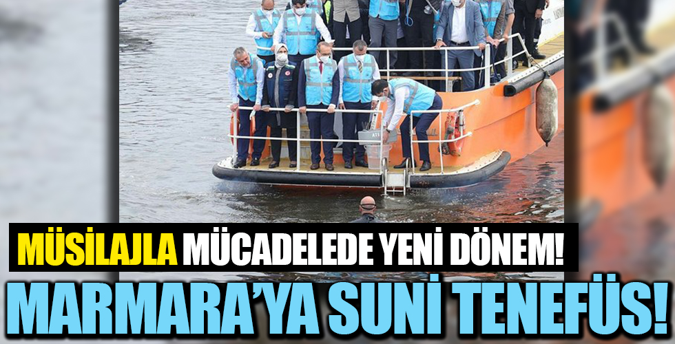 Marmara'da müsilaja karşı oksijen cihazı! Ne kadar müsilaj temizlendi? Bakan Kurum'dan flaş açıklama!