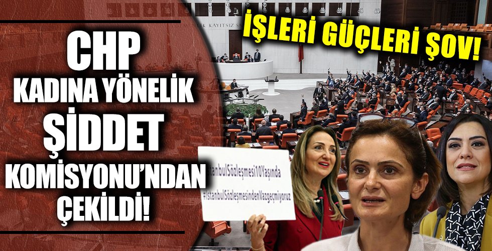 CHP, Kadına Yönelik Şiddet Komisyonu'ndan çekildi!