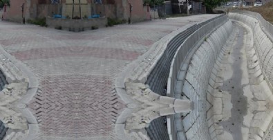 İBB koruma demirlerini yol kenarı yerine derenin içinde kalan kısma koydu