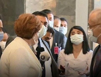 İYİ Parti Genel Başkanı Meral Akşener'e soru sormak isteyen gazetecilere Akşener'in korumaları müdahale etti!