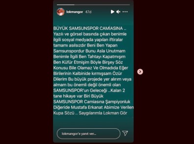 Lokman Gör Açiklamasi 'Önemli Olan Samsunspor'un Gelecegi'