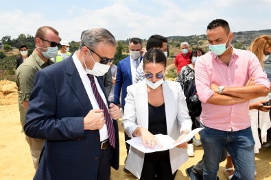 Vali Su, TÜIOSB Santiye Alaninda Incelemelerde Bulundu