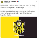 YENİ MALATYASPOR - Yeni Malatyaspor'dan Olcay Sahan Ve Zuqui'ye Tesekkür