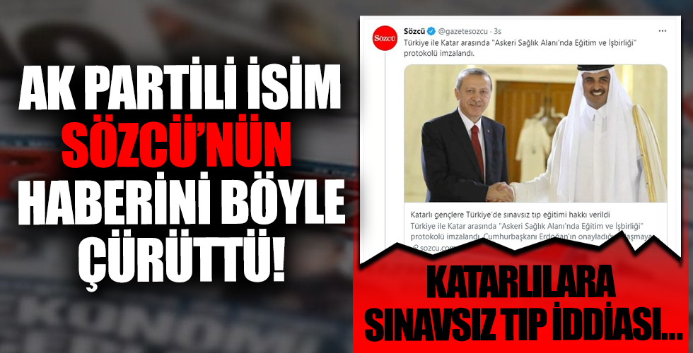 Sözcü'nün haberi yine yalan çıktı! 'Katarlı gençler sınavsız girecek' algısına büyük tepki