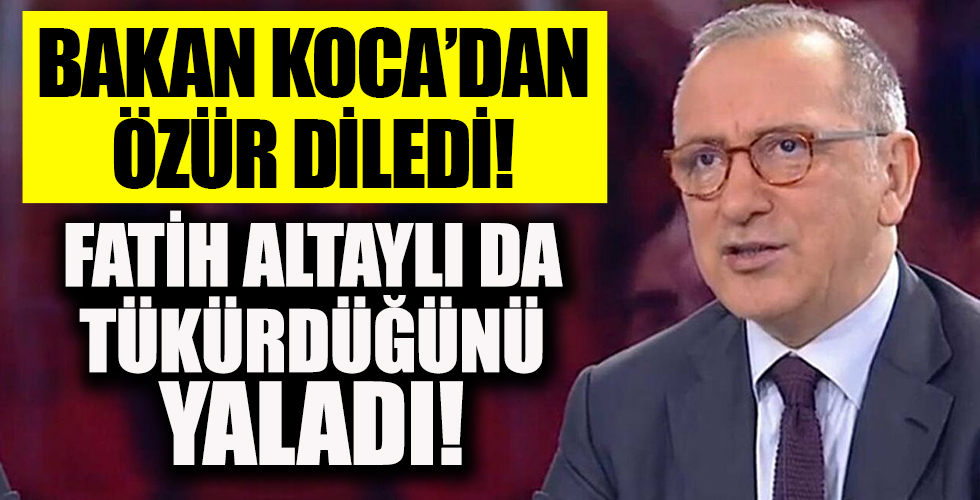 Fatih Altaylı'dan aşılama konusunda geri vites! Sağlık Bakanı Fahrettin Koca'dan özür diledi
