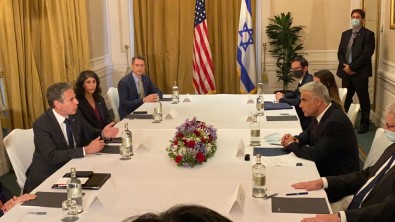 ABD Disisleri Bakani Blinken, Israilli Mevkidasi Lapid Ile Bir Araya Geldi