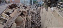 BAHÇEKÖY - Sariyer'de Çöken Bina Havadan Görüntülendi