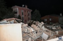  ÇÖKME - Sarıyer'de çöken binayı görmeye gelen belediye başkanı Şükrü Genç'e tepki