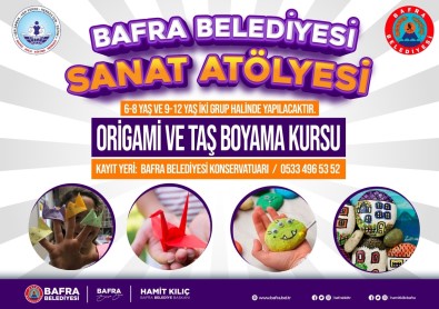 Bafra'da Origami Ve Tas Boyama Kursu