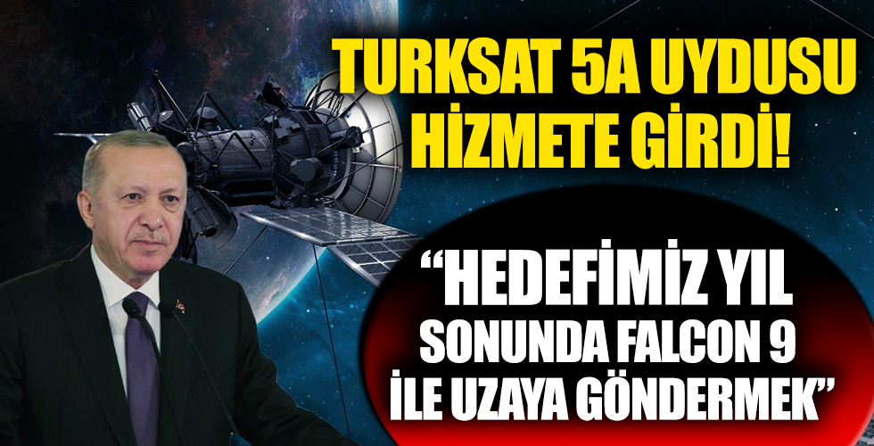 Cumhurbaşkanı Erdoğan'dan Turksat 5A Uydusu Hizmete Alma Töreni'nde önemli açıklamalar!