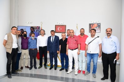 Malatya Gazeteciler Cemiyeti'nden Baskan Gürkan'a Ziyaret
