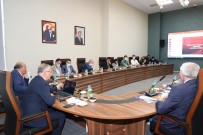 REKTÖR - Rektör Levent, Kamu Sanayi Isbirligi Kapsaminda Yürütülen Faaliyetler Ile Ilgili Bilgilendirme Sunumu Yapti