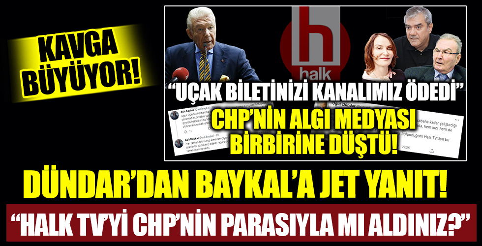 Uğur Dündar'dan Aslı Baykal'a jet yanıt: Acaba siz Halk TV'yi CHP'nin parasıyla mı aldınız?