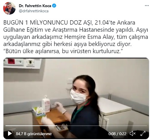 Bakan Koca duyurdu! Bugün de bir milyonu aştı!