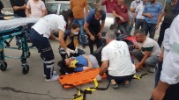 DEVLET HASTANESİ - Motosiklete Çarpip Kaçti Açiklamasi 1 Yarali