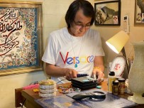 AFGANISTAN - (Özel) Afganistanli Usta El, Hat Sanatini Degerli Taslara Isliyor