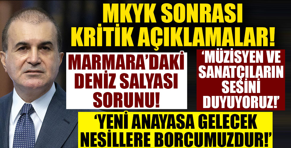 AK Parti Sözcüsü Ömer Çelik'ten MKYK sonrası açıklamalar!