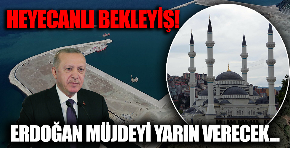 Erdoğan'ın Zonguldak ziyareti sırasında vereceğini açıkladığı müjde kentte heyecana neden oldu