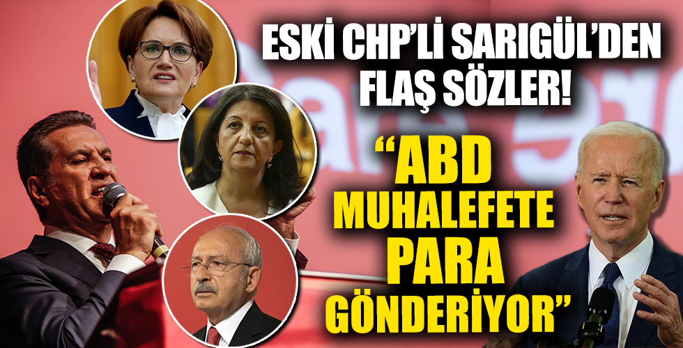 Mustafa Sarıgül: ABD yönetimi Türkiye'deki muhalefete para gönderiyor