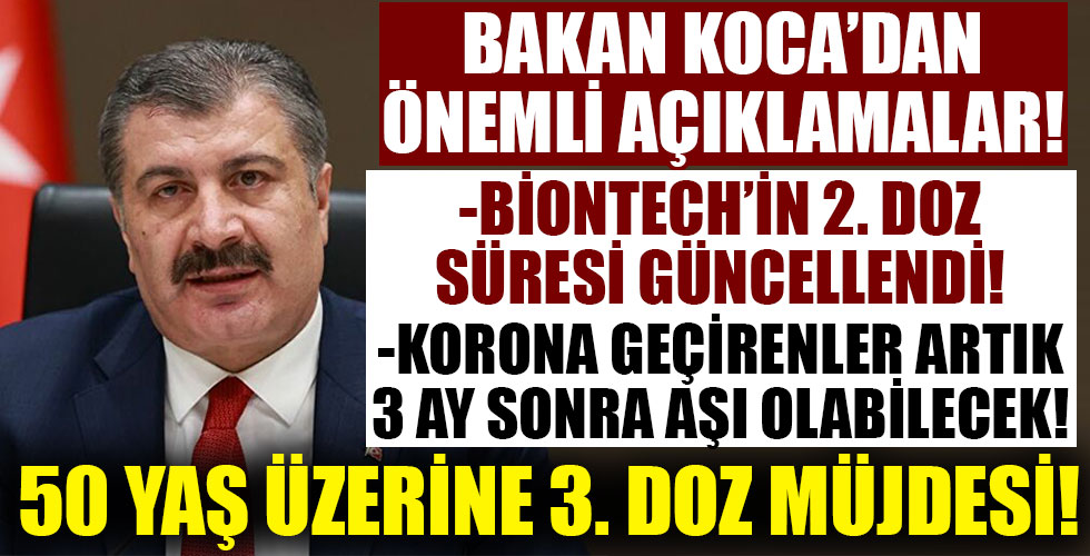 Bakan Koca'dan kritik açıklamalar!