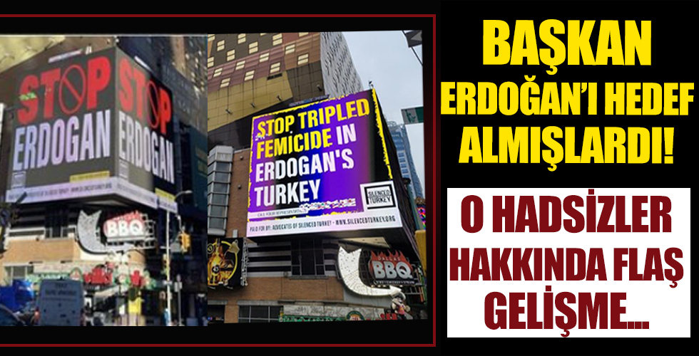 ABD'de Başkan Erdoğan'ı hedef alan reklamı verenler hakkında dava