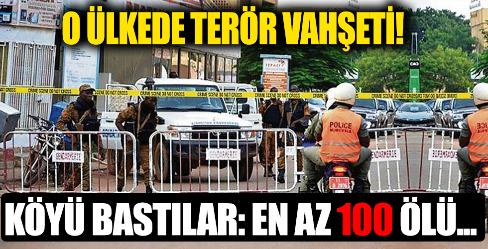 Burkina Faso'nun kuzeyinde bir köye düzenlenen terör saldırısında en az 100 sivil hayatını kaybetti.