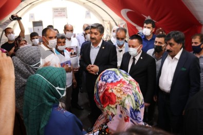 Evlat Nöbetindeki Ailelere Destek Ziyareti